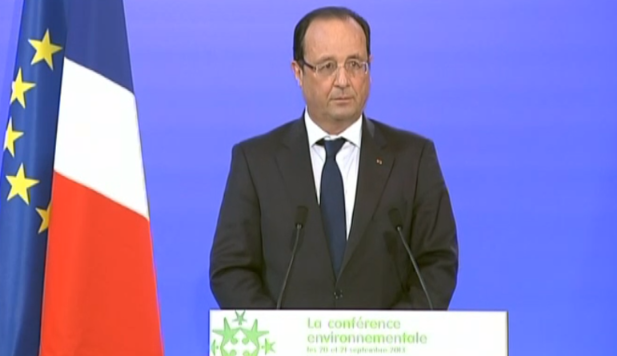 François Hollande: " La transition énergétique n'est pas un problème, c'est la solution".