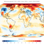 Anomalies de température en février 2025